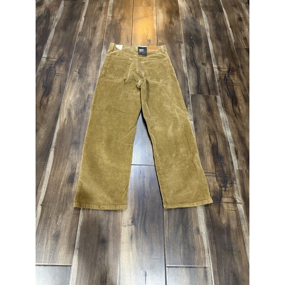 Levis Premium Pants Womens 27x27 Brown Corduroy Ribcage Straight Ankle NEW - Picture 7 of 7